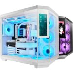 Caixa Gaming Semitorre Mars Gaming MC-3TCORELCD Branca