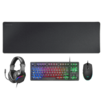 Conjunto Teclado + Rato + Headset + Tapete mcp-rgb3 Mars Gaming Preto